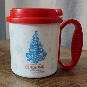 SeaWorld Collectible Lidded Christmas Mug